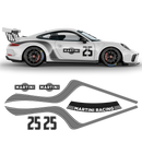 Curved Martini Side Stripes Graphic, for Carrera 996/997/991/992