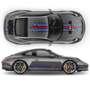 Martini Racing stripes set Pixelate style, for Carrera 1999 - 2023