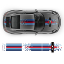 Martini Racing stripes set Pixelate style, for Carrera 1999 - 2023