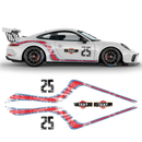 Scratched Curved Martini Side Stripes Graphic, for Carerra from 2005