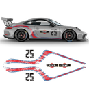 Scratched Curved Martini Side Stripes Graphic, for Carerra from 2005