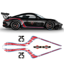 Scratched Curved Martini Side Stripes Graphic, for Carerra from 2005