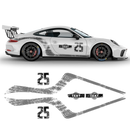 Scratched Curved Martini Side Stripes Graphic, for Carerra from 2005