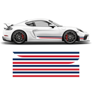 French Flag Style Racing stripes set, for Porsche Cayman / Boxster 2005 - 2024