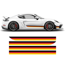 German Flag Style Racing stripes set, for Porsche Cayman / Boxster