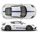 Racing Decals set in one color, for Cayman / Boxster 2005 - 2020