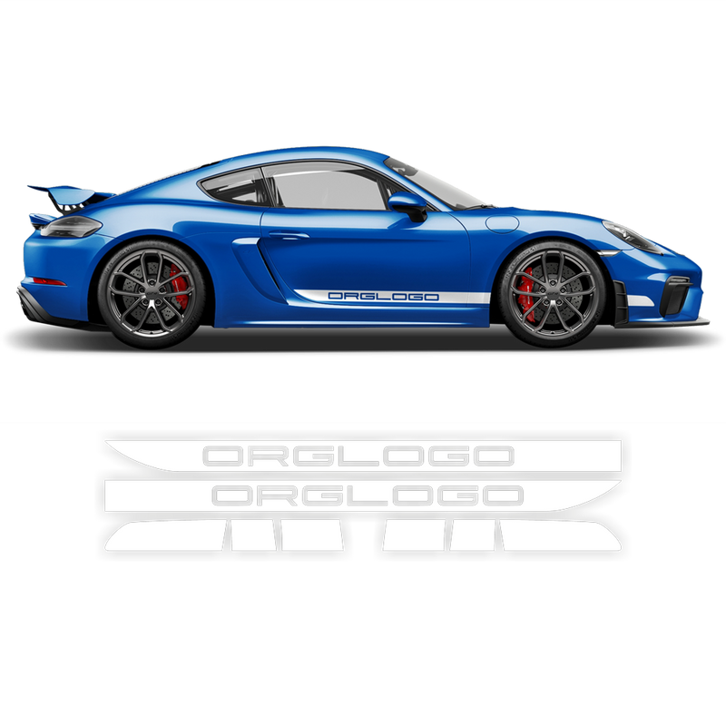 Racing Decals set in one color, for Cayman / Boxster 2005 - 2020