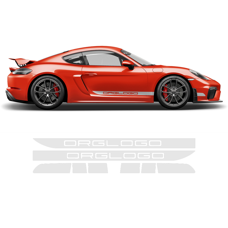 Racing Decals set in one color, for Cayman / Boxster 2005 - 2020