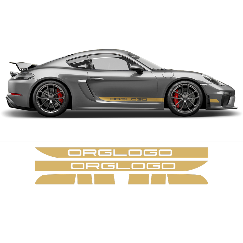 Racing Decals set in one color, for Cayman / Boxster 2005 - 2020