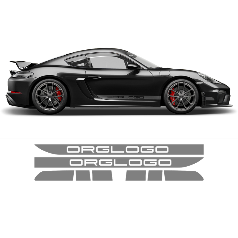 Racing Decals set in one color, for Cayman / Boxster 2005 - 2020