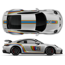 Curved Rainbow Decals set, fit Carrera 996/997/991/992