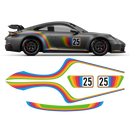 Curved Rainbow Decals set, fit Carrera 996/997/991/992