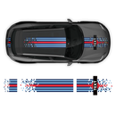 Pixel Martini Racing stripes set, for Taycan Cross Turismo / Sedan