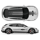 Pixel Martini Racing stripes set, for Taycan Cross Turismo / Sedan