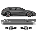 Pixel Martini Racing stripes set, for Taycan Cross Turismo / Sedan