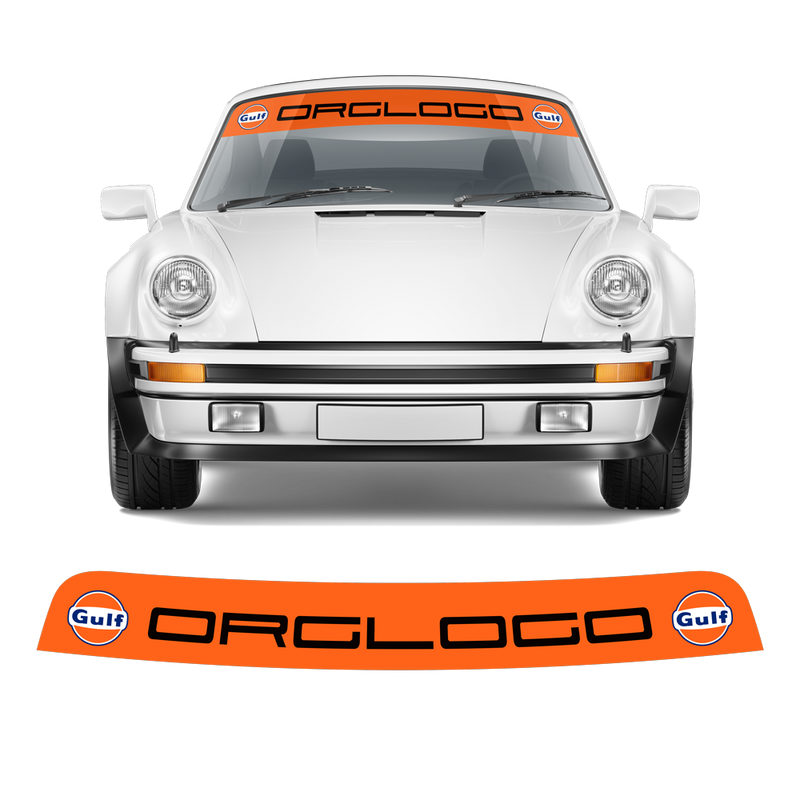 Windshield Gulf Style decals, for Carrera / Cayman / Boxster / Spyder