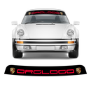 Windshield background logo decals, for Carrera / Cayman / Boxster / Spyder