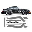 Curved Martini Style Side Stripes Graphic, for Porsche 964 ( 1989 - 1993 )