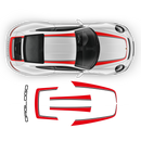 Contoured Stripes Over The Top, for Carrera, Cayman / Boxster 2005 - 2020