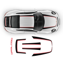 Contoured Stripes Over The Top, for Carrera, Cayman / Boxster 2005 - 2020