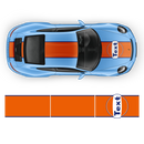 GULF Le Mans Racing Stripes kit, for Carrera 1999 - 2024