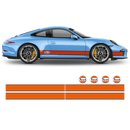 GULF Le Mans Racing Stripes kit, for Carrera 1999 - 2024