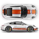 GULF Le Mans Scratched Racing Stripes kit, for Carrera 1999 - 2024