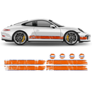 GULF Le Mans Scratched Racing Stripes kit, for Carrera 1999 - 2024