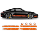 GULF Le Mans Scratched Racing Stripes kit, for Carrera 1999 - 2024