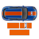 Gulf Racing Stripes, for Cayenne / Macan