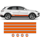 Gulf Racing Stripes, for Cayenne / Macan