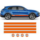 Gulf Racing Stripes, for Cayenne / Macan