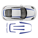 Thin Top Racing Stripes, for Porsche Cayman / Boxster