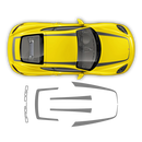 Thin Top Racing Stripes, for Porsche Cayman / Boxster