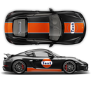 GULF Le Mans RACING STRIPES Set and logos, Cayman / Boxster