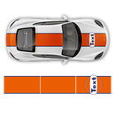 GULF Le Mans RACING STRIPES Set and logos, Cayman / Boxster