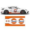 GULF Le Mans RACING STRIPES Set and logos, Cayman / Boxster