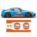 GULF Le Mans RACING STRIPES Set and logos, Cayman / Boxster
