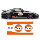 GULF Le Mans RACING STRIPES Set and logos, Cayman / Boxster