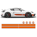 GULF Le Mans RACING STRIPES set, for Cayman / Boxster