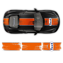 GULF Le Mans Scratched Racing Stripes kit, for Cayman / Boxster