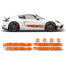 GULF Le Mans Scratched Racing Stripes kit, for Cayman / Boxster