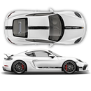 Scratched Racing Stripes set, for Carrera / Cayman / Boxster  2005 - 2018