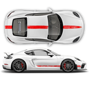 Scratched Racing Stripes set, for Carrera / Cayman / Boxster  2005 - 2018