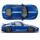Scratched Racing Stripes set, for Carrera / Cayman / Boxster  2005 - 2018