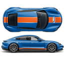 Gulf 19' Racing Stripes, for Porsche Taycan