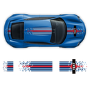 Pixel Martini Racing stripes set, for Taycan Cross Turismo / Sedan