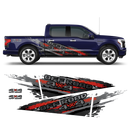 SCRATCHED multicolor Offroad 4x4 side graphics, for Ford F150 2015 - 2026