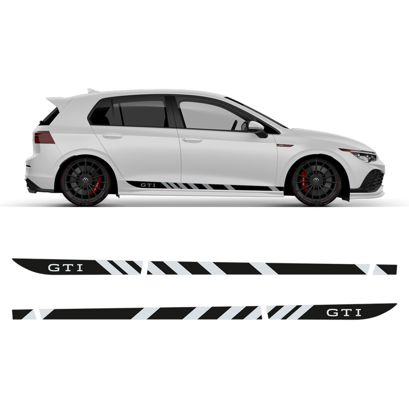 GTI Rocker stripes 2 Colors, for VW Golf MK8 2020 - 2024