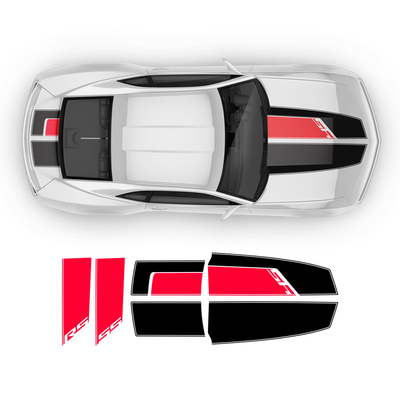 45th Anniversary Hood / Bonnet Stripes Set, Camaro 2010 - 2015